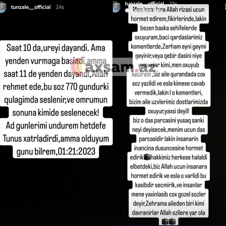 "Yazırlar ki, qəbr daşını niyə yumurlar?"