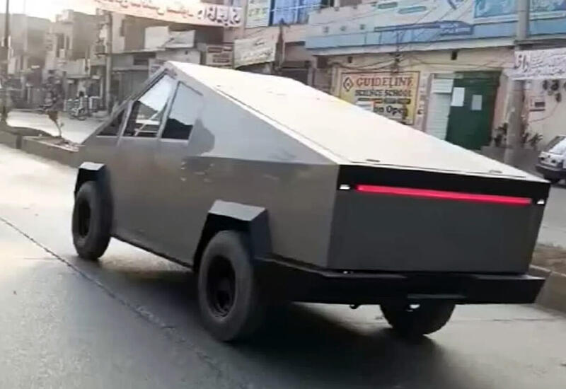 В Пакистане сделали дешевую копию Tesla Cybertruck