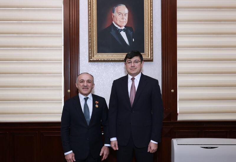 Belarusdakı diaspor təşkilatının rəhbərinə medal təqdim olunub