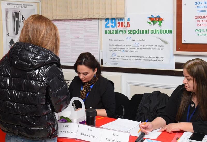 Bələdiyyə seçkilərində 17:00 üçün seçici aktivliyi açıqlanıb