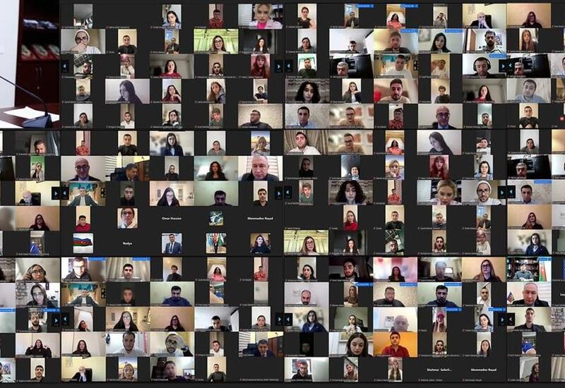 Diaspor gəncləri ilə videokonfrans keçirilib