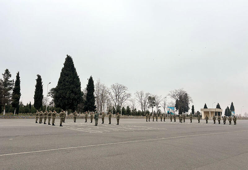 В Азербайджане проходят учебные сборы с военнообязанными
