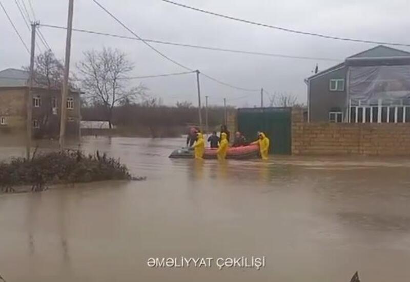 В южной части Азербайджана затопило некоторые территории