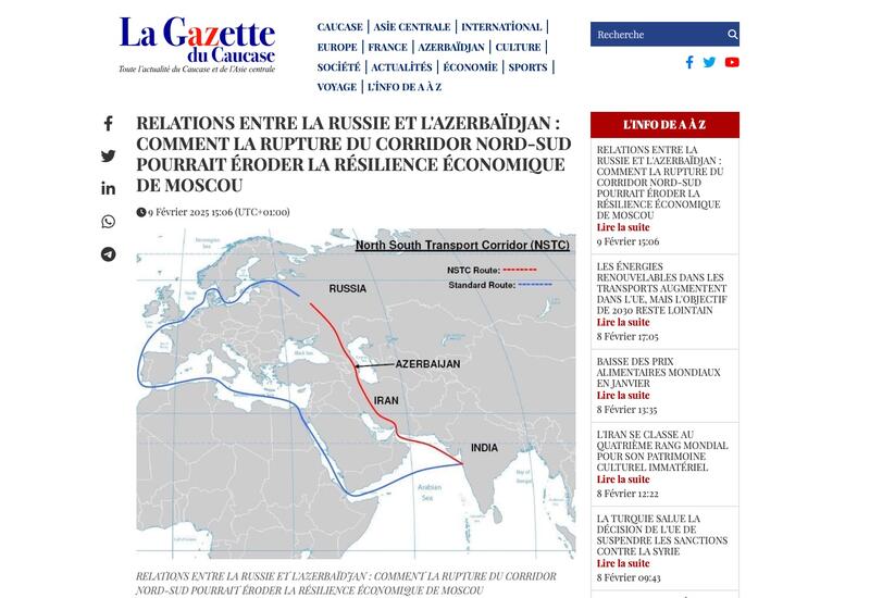 Azərbaycan Rusiya üçün vacib tranzitdir