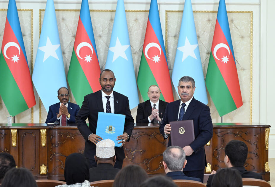 Azərbaycan ilə Somali arasında imzalanmış sənədlərin mübadiləsi mərasimi olub