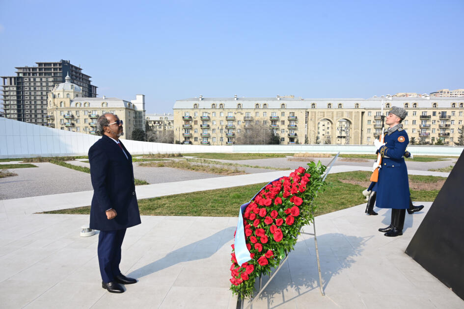 Президент Сомали посетил Парк Победы в Баку