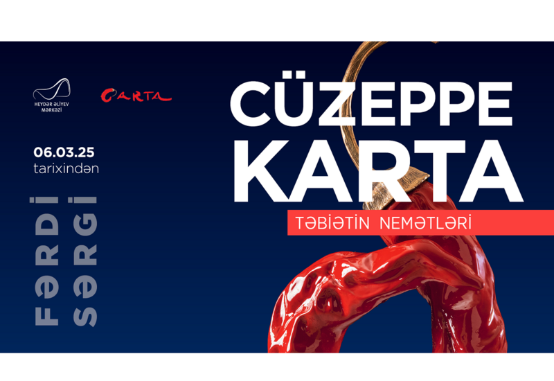 İtalyan heykəltaraş yeni əsərlərini Heydər Əliyev Mərkəzində təqdim edəcək