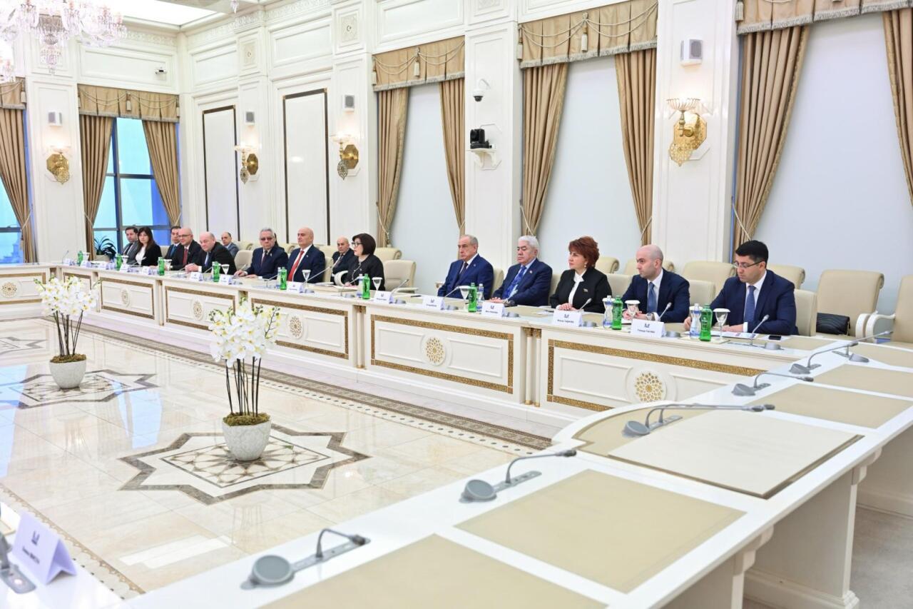 Sahibə Qafarova Natalya Koçanova ilə Azərbaycan-Belarus parlamentlərarası münasibətlərini müzakirə edib