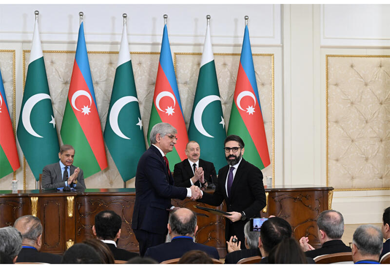 Состоялась церемония обмена документами, подписанными между Азербайджаном и Пакистаном