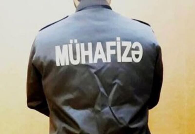 Azərbaycanda mühafizəçi vəzifəli şəxsin kabinetində