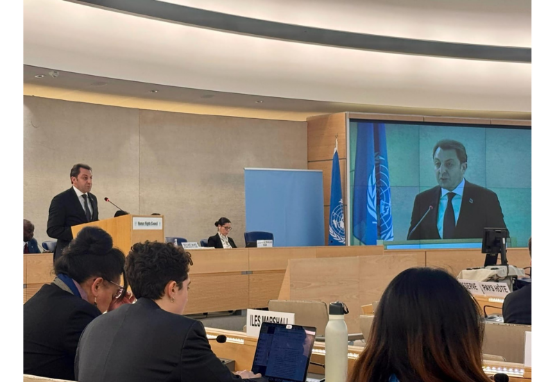 Эльнур Мамедов рассказал в Женеве о проделанной работе в рамках "Великого возвращения"