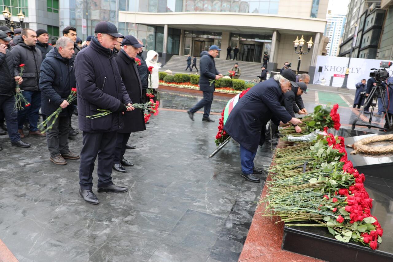Коллектив Агентства интеллектуальной собственности Азербайджана почтил память жертв Ходжалинского геноцида