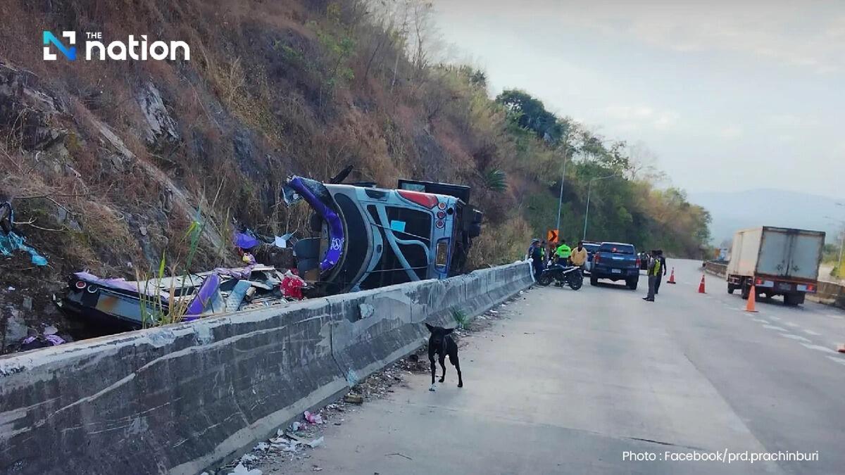 Авария с участием экскурсионного автобуса в Таиланде