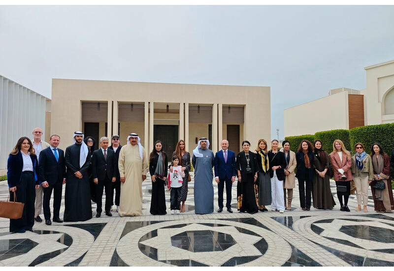 Leyla Əliyeva və Arzu Əliyeva Bəhreynin RAK İncəsənət Fondunda olublar