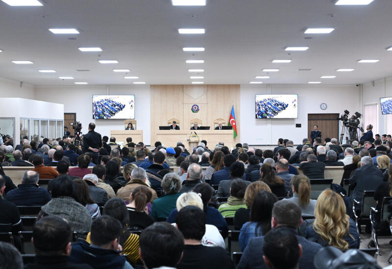 Состоялось очередное судебное заседание по делу лиц армянского происхождения, обвиняемых в многочисленных преступлениях против азербайджанского народа