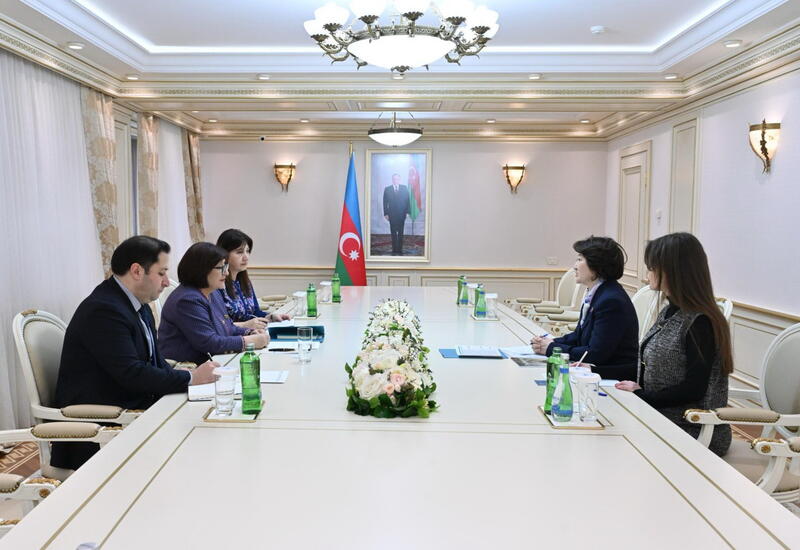 Sahibə Qafarova Türk Mədəniyyəti və İrsi Fondunun prezidenti ilə əməkdaşlığı müzakirə edib