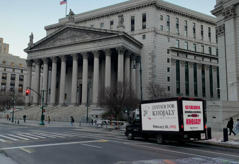 ABŞ-nin şəhərlərində üzərinə “Xocalıya ədalət” şüarı yazılmış avtomobillər hərəkət edib