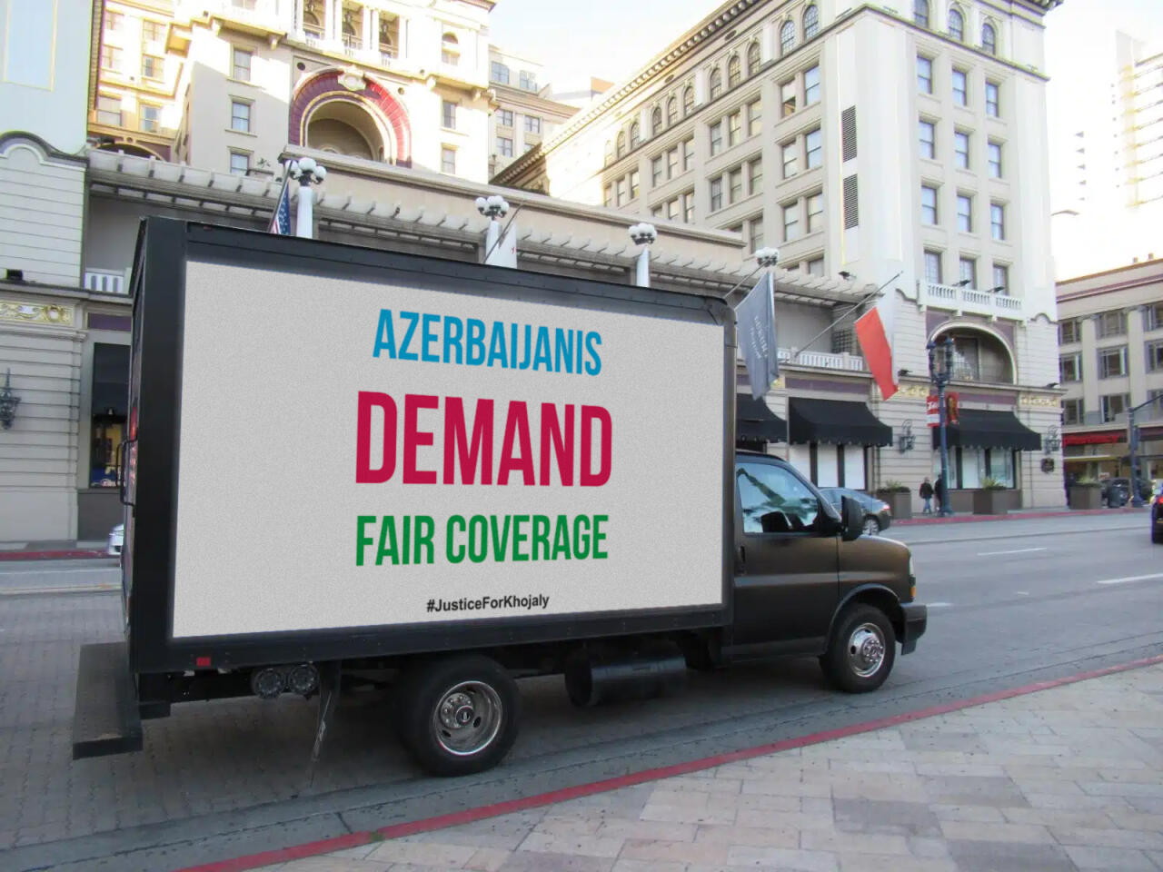 ABŞ-nin şəhərlərində üzərinə “Xocalıya ədalət” şüarı yazılmış avtomobillər hərəkət edib