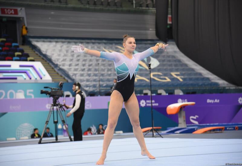 Bakıda idman gimnastikası üzrə Dünya Kubokunun 2 ci günü start götürüb