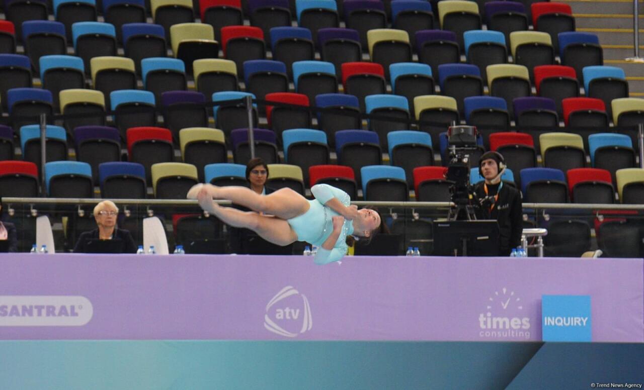 Bakıda idman gimnastikası üzrə Dünya Kubokunun 2 ci günü start götürüb