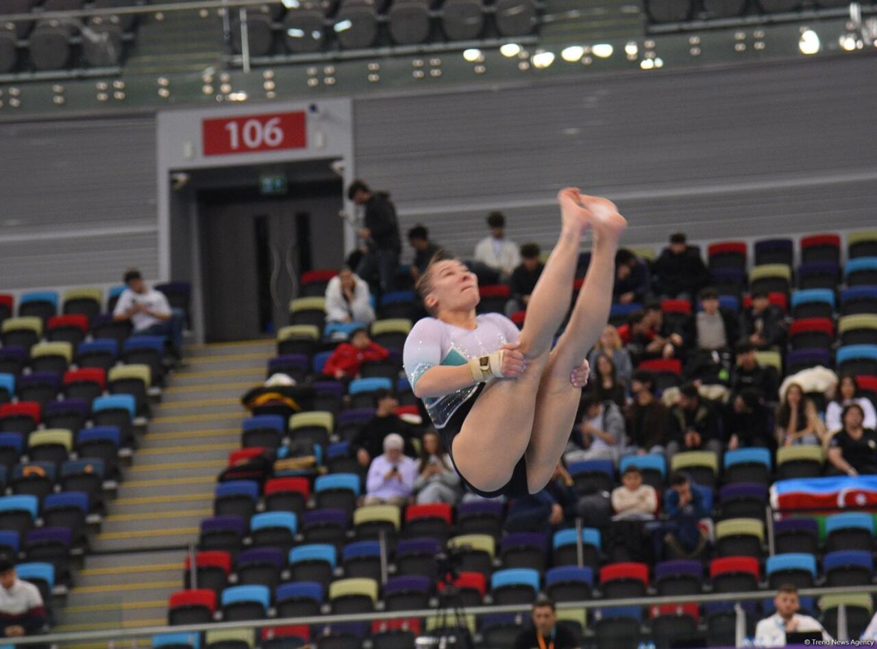 Bakıda idman gimnastikası üzrə Dünya Kubokunun 2 ci günü start götürüb