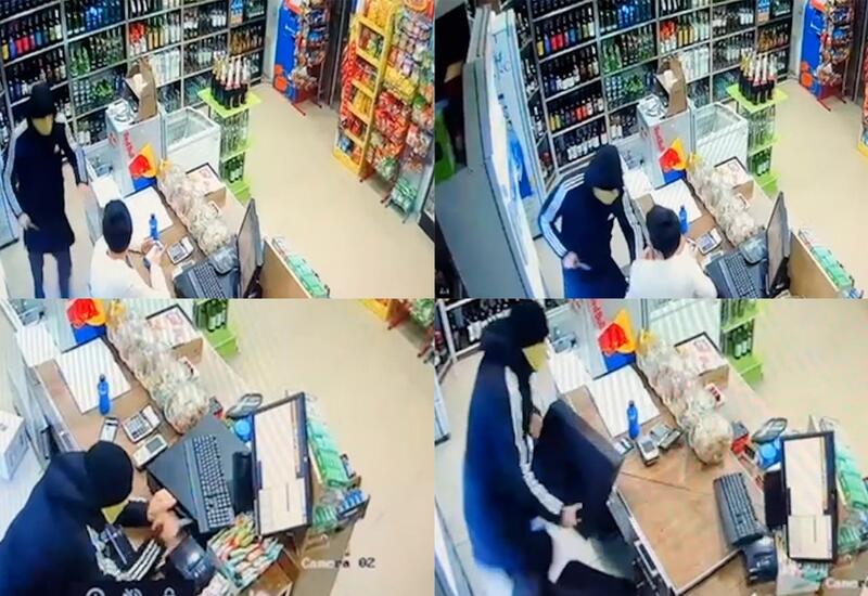 Bakıda satıcını bıçaqla hədələyib kassa aparatını ələ keçirən şəxs saxlanıldı