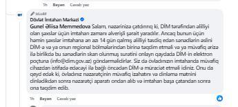 İmtahanda şagirdin qulaq aparatı çıxarılıb?