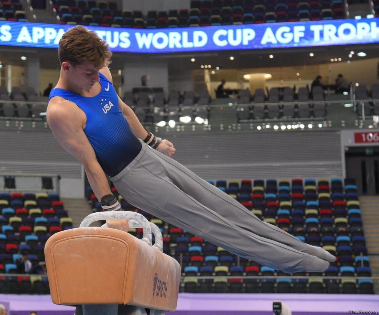 Bakıda idman gimnastikasınin sonuncu günü start götürüb