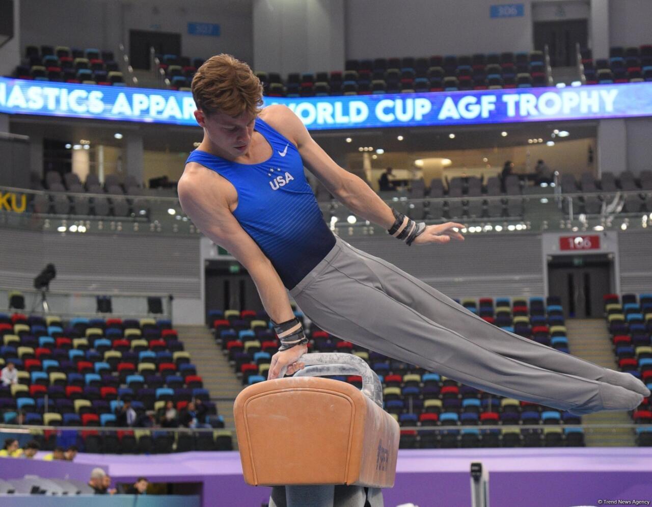 Bakıda idman gimnastikasınin sonuncu günü start götürüb