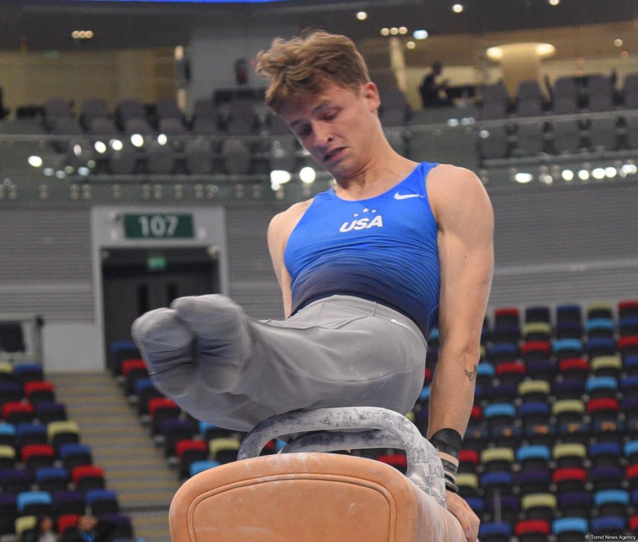 Bakıda idman gimnastikasınin sonuncu günü start götürüb