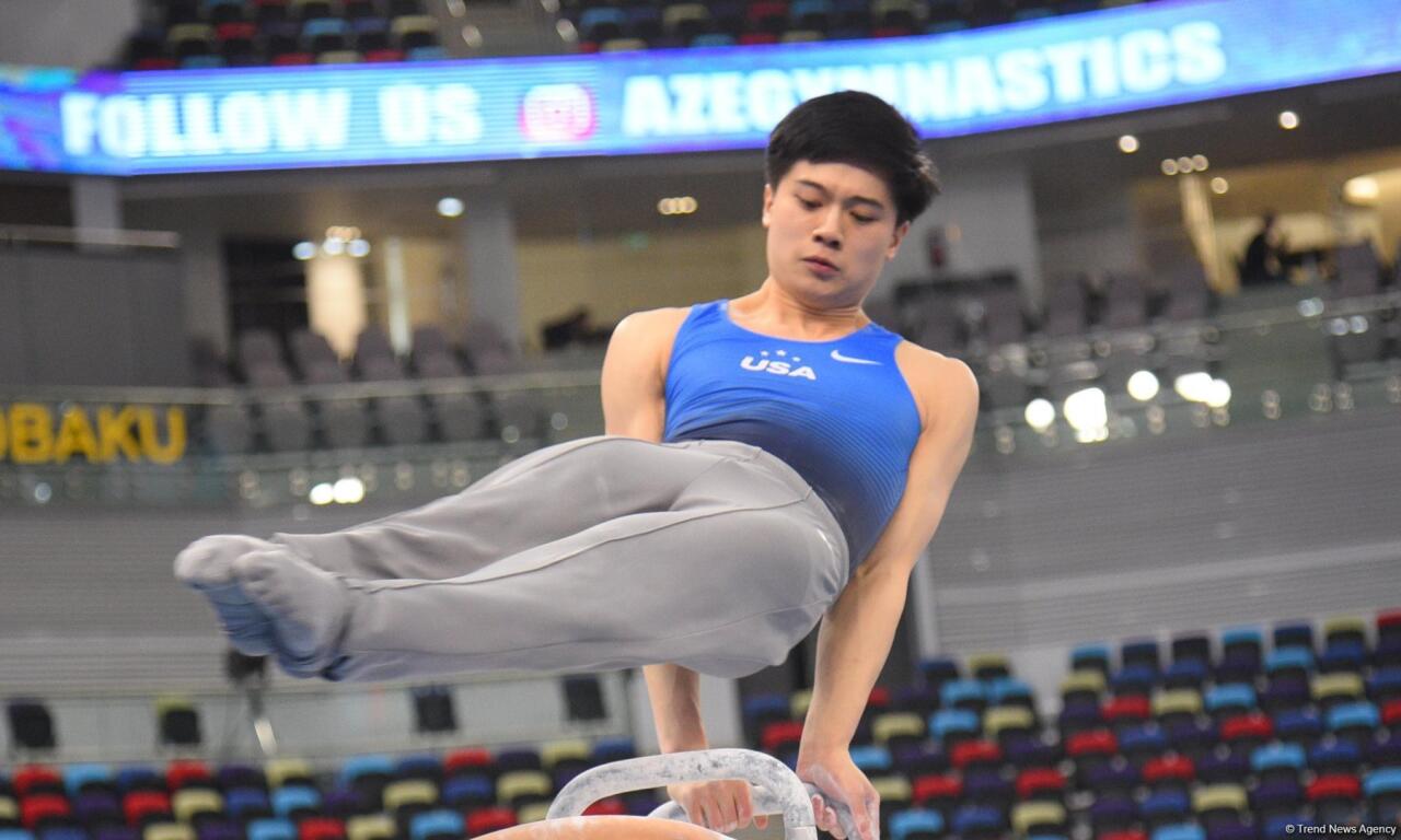 Bakıda idman gimnastikasınin sonuncu günü start götürüb