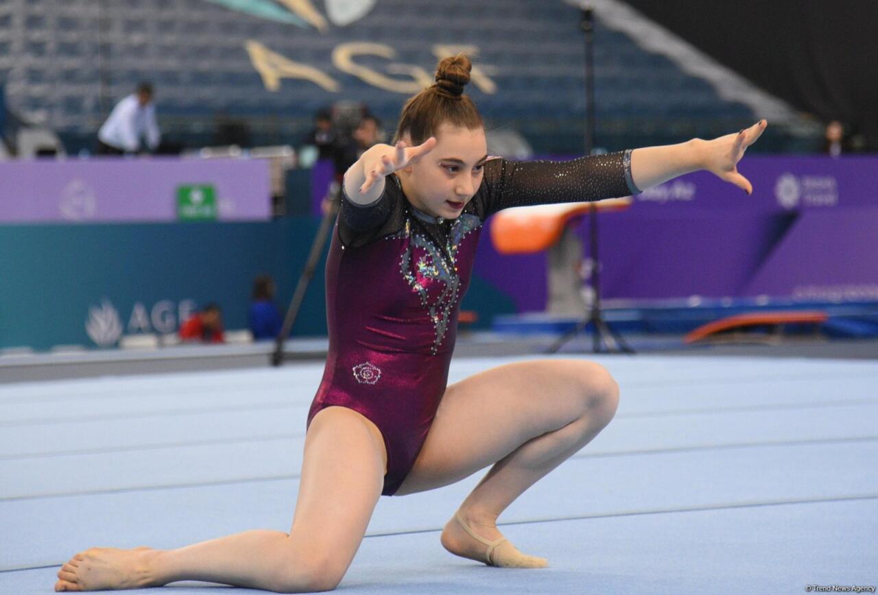 Bakıda idman gimnastikasınin sonuncu günü start götürüb