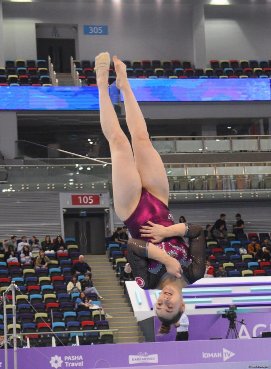 Bakıda idman gimnastikasınin sonuncu günü start götürüb