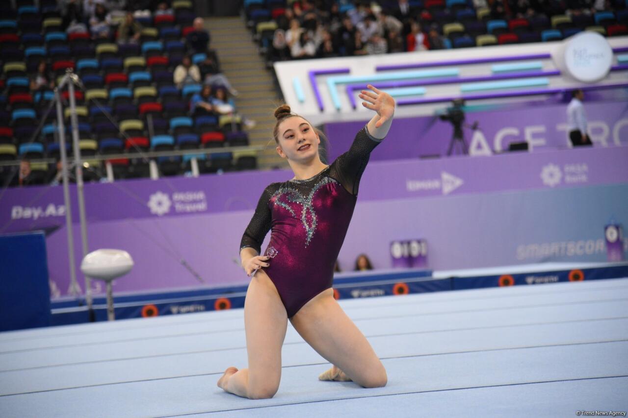 Bakıda idman gimnastikasınin sonuncu günü start götürüb