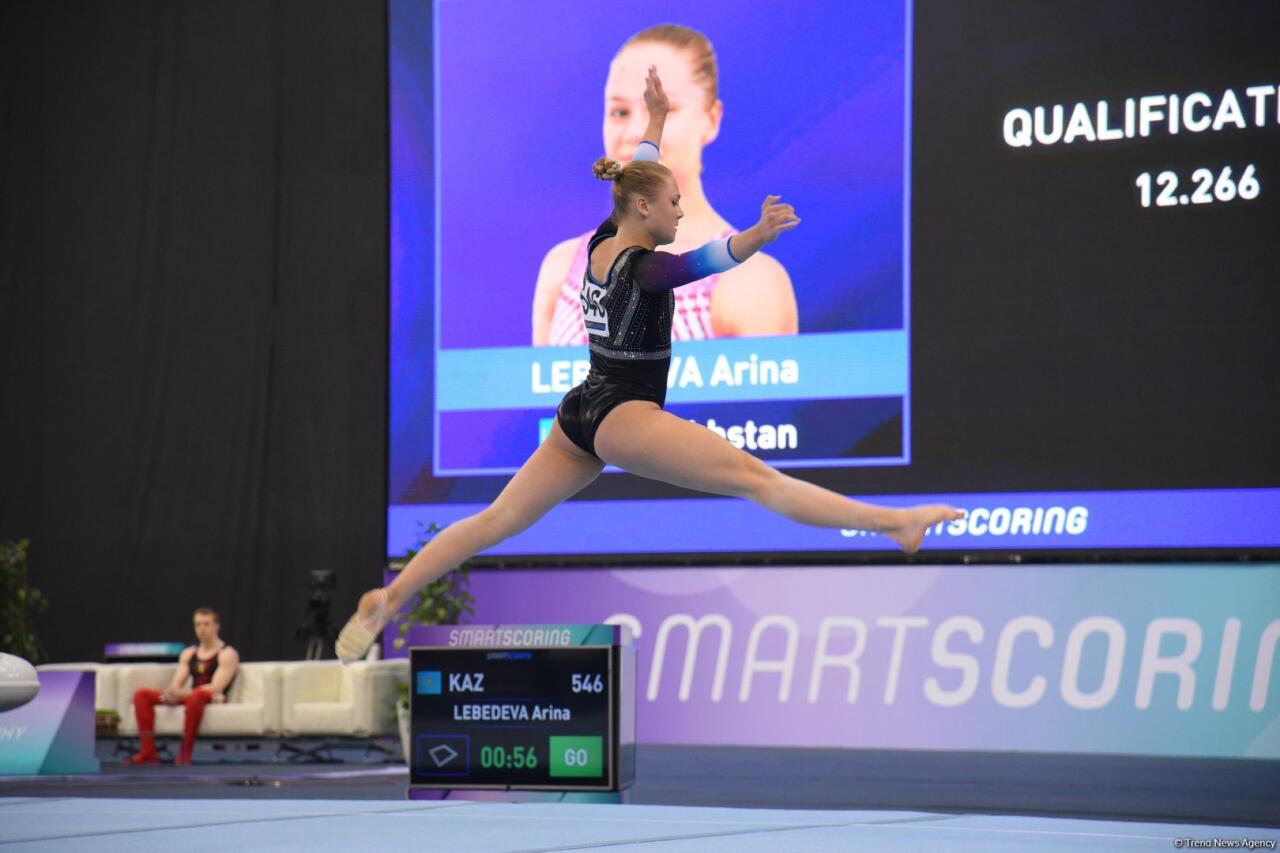 Bakıda idman gimnastikasınin sonuncu günü start götürüb