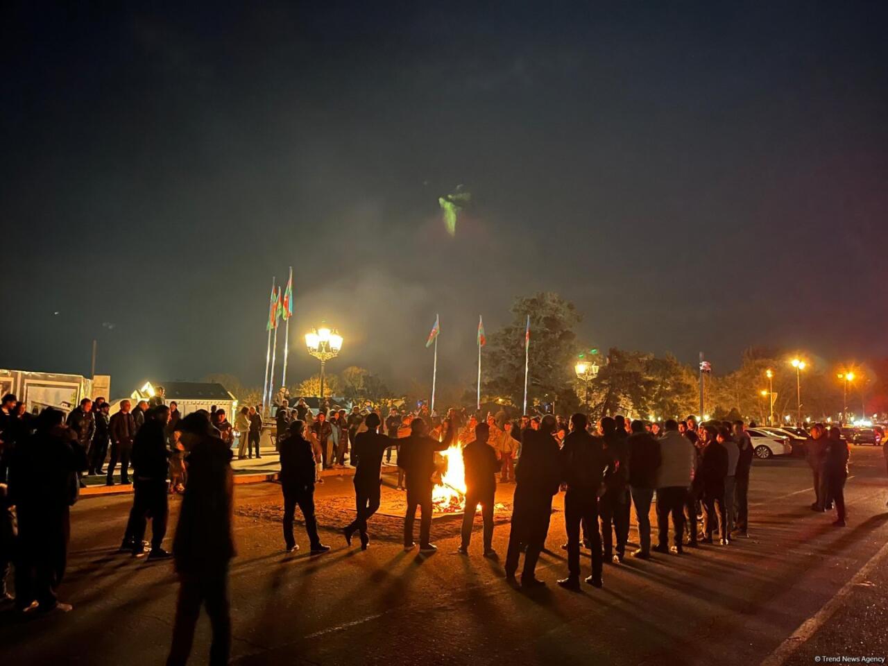 Праздничный костер в Ханкенди