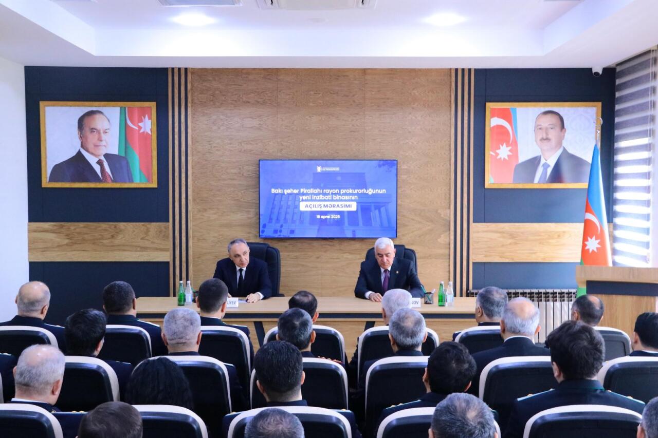 Pirallahı rayon prokurorluğunun yeni inzibati binasının açılışı olub