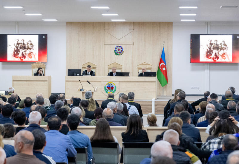 Продолжился суд над лицами, обвиняемыми в совершении многочисленных преступлений против азербайджанского народа