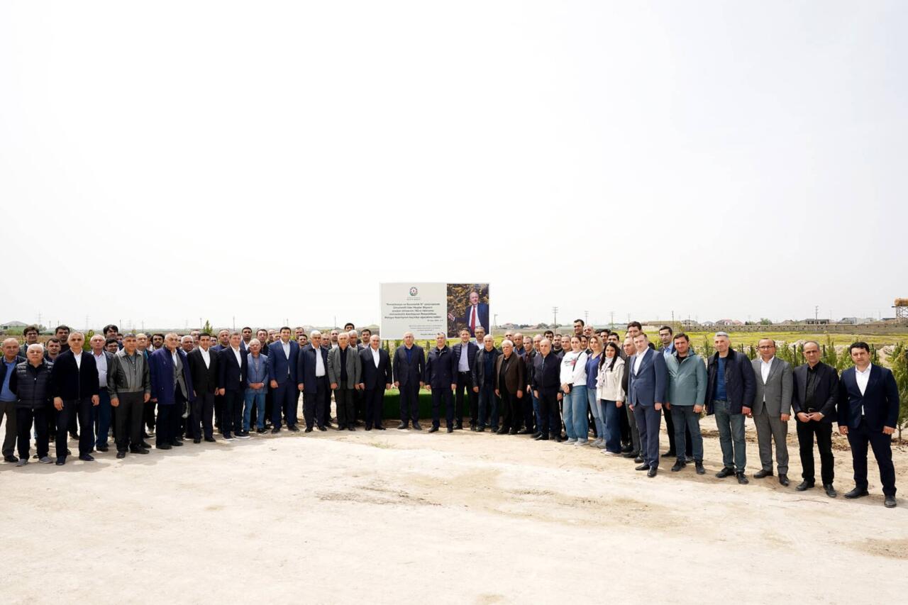 Ümummilli lider Heydər Əliyevin doğum günü münasibətilə ağacəkmə tədbiri keçirilib