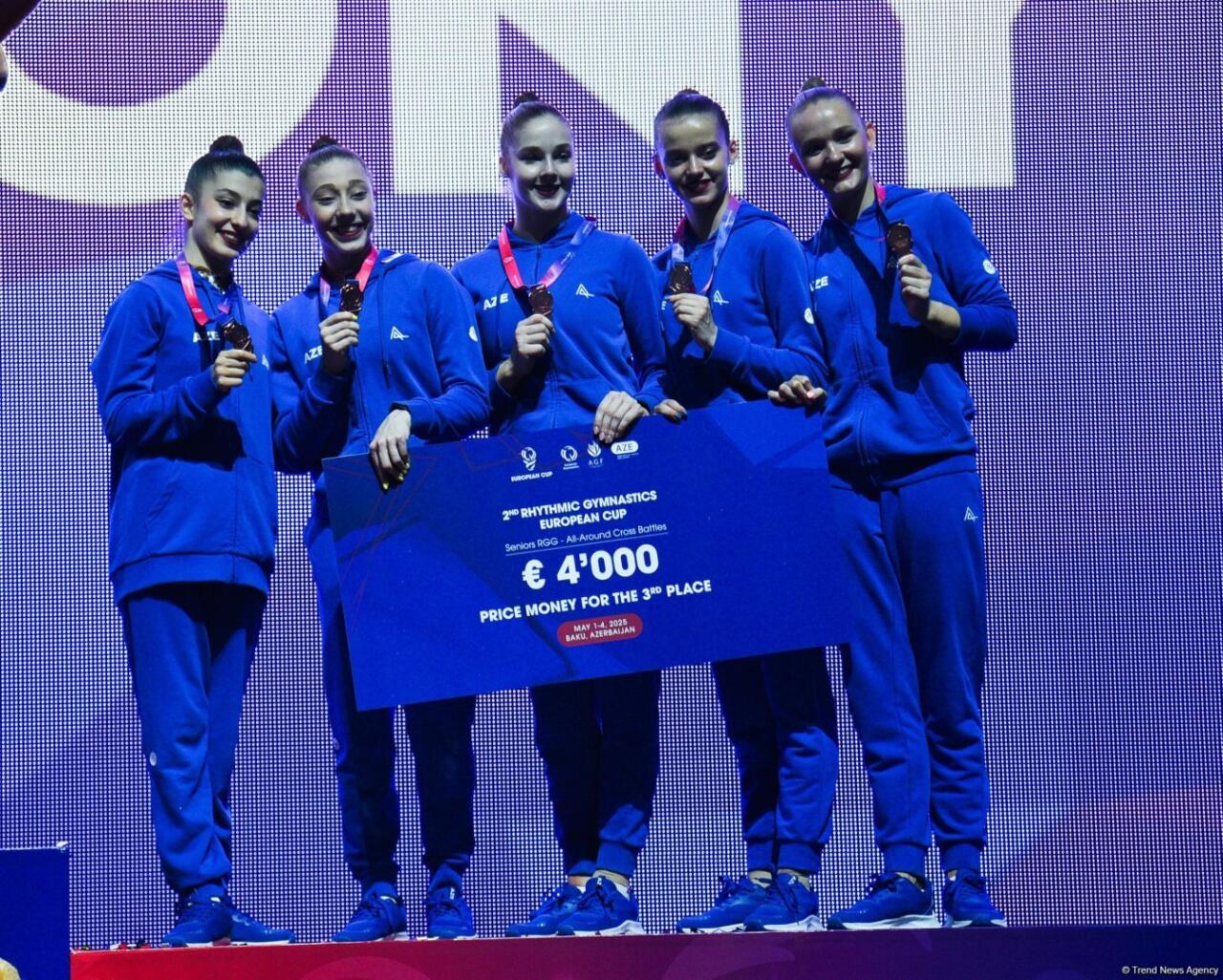 Azərbaycan komandası bədii gimnastika üzrə Avropa Kubokunda bürünc medal qazandı