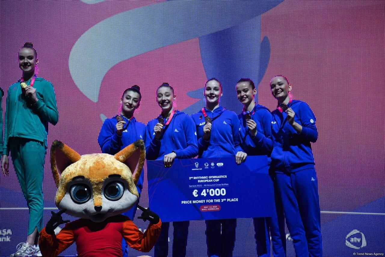 Azərbaycan komandası bədii gimnastika üzrə Avropa Kubokunda bürünc medal qazandı