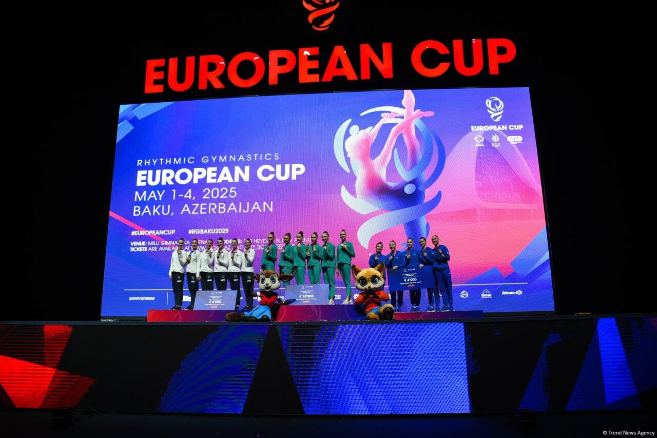 Azərbaycan komandası bədii gimnastika üzrə Avropa Kubokunda bürünc medal qazandı