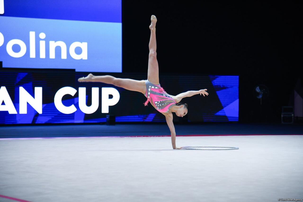 Bakıda keçirilən bədii gimnastika üzrə Avropa kubokunun üçüncü günündə növbəti qaliblər mükafatlandırılıb