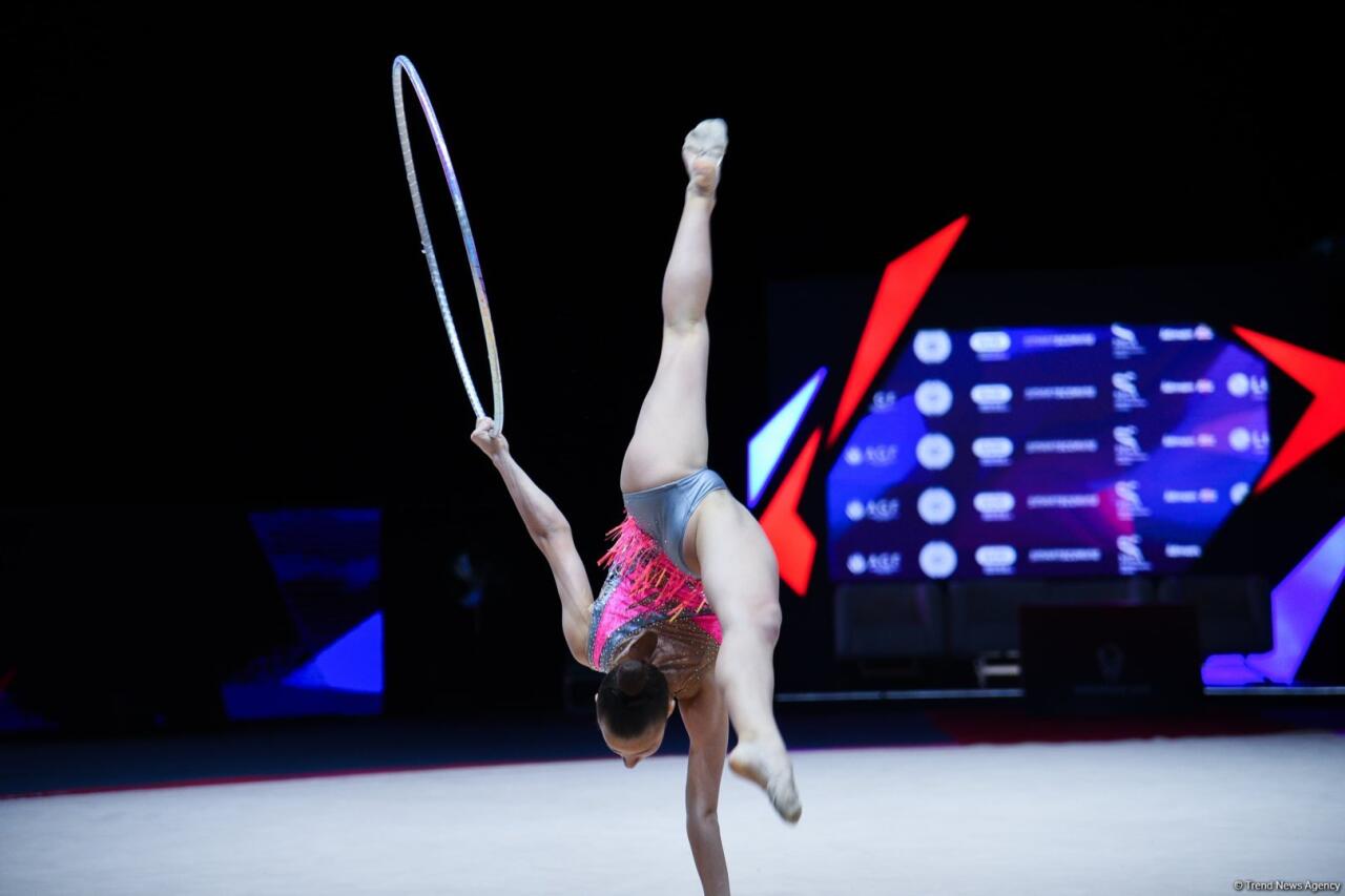 Bakıda keçirilən bədii gimnastika üzrə Avropa kubokunun üçüncü günündə növbəti qaliblər mükafatlandırılıb