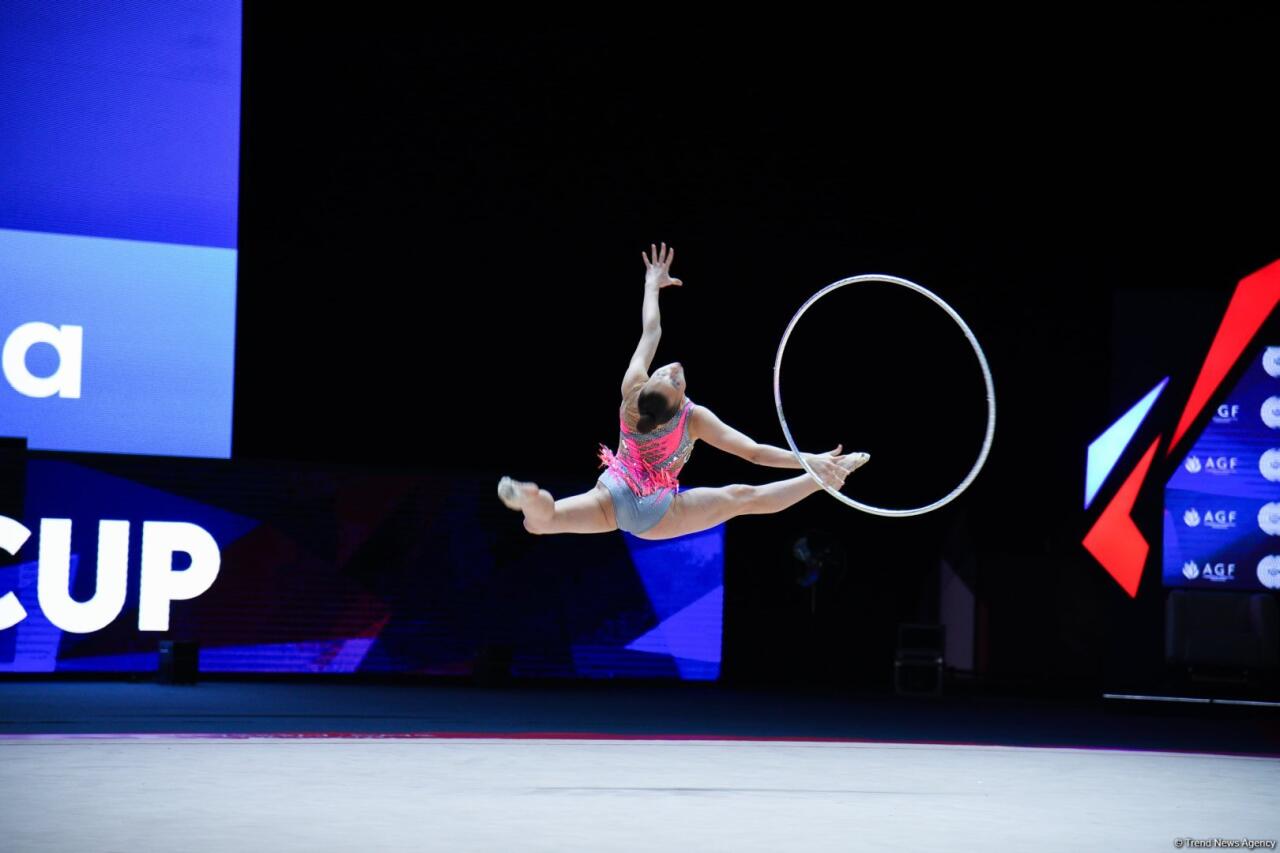 Bakıda keçirilən bədii gimnastika üzrə Avropa kubokunun üçüncü günündə növbəti qaliblər mükafatlandırılıb