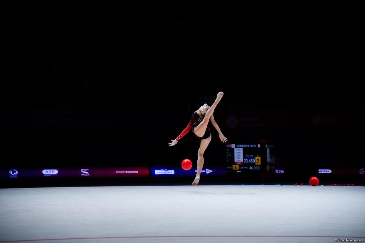 Bakıda keçirilən bədii gimnastika üzrə Avropa kubokunun üçüncü günündə növbəti qaliblər mükafatlandırılıb
