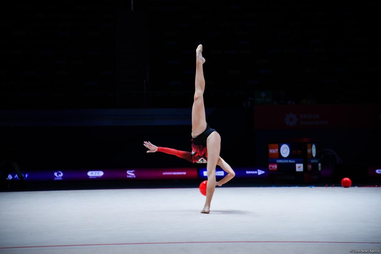 Bakıda keçirilən bədii gimnastika üzrə Avropa kubokunun üçüncü günündə növbəti qaliblər mükafatlandırılıb
