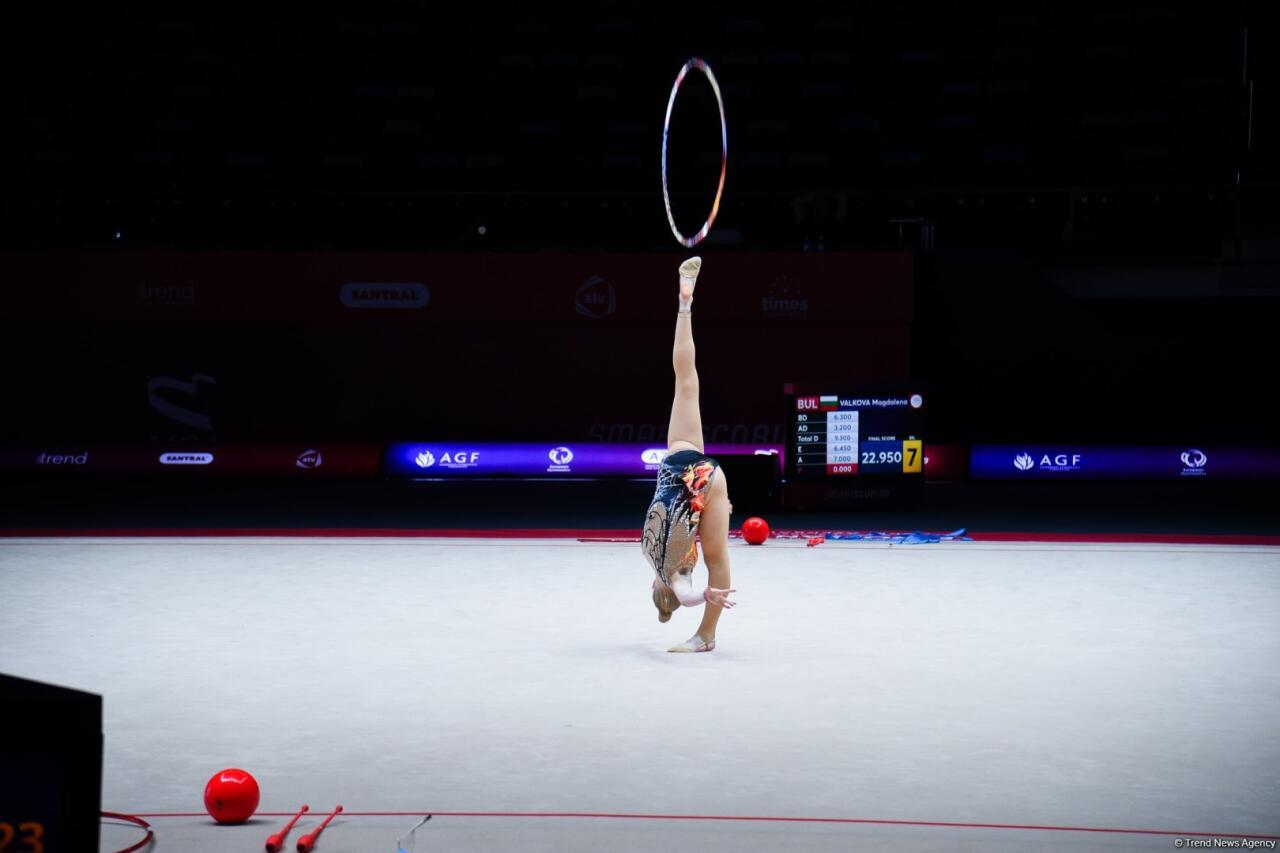 Bakıda keçirilən bədii gimnastika üzrə Avropa kubokunun üçüncü günündə növbəti qaliblər mükafatlandırılıb