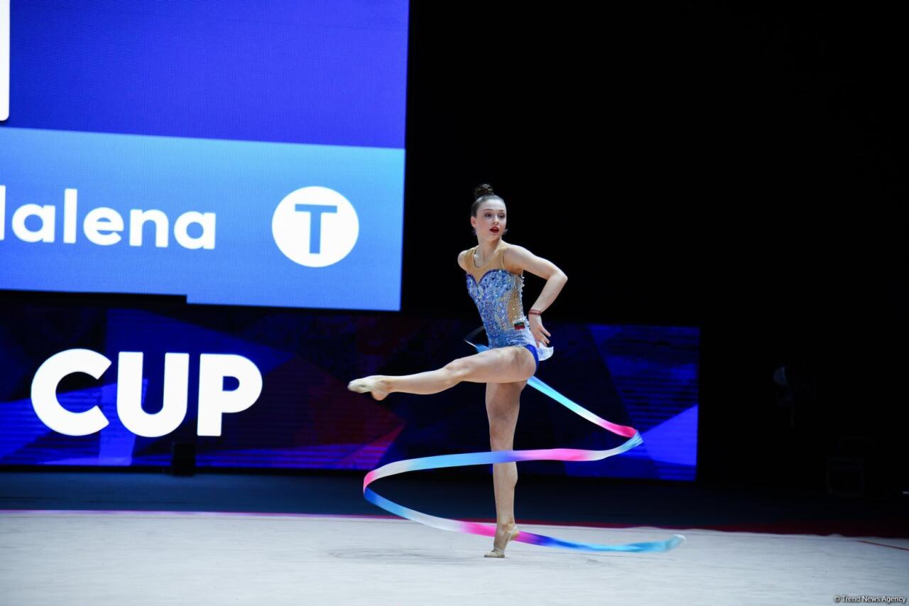 Bakıda keçirilən bədii gimnastika üzrə Avropa kubokunun üçüncü günündə növbəti qaliblər mükafatlandırılıb
