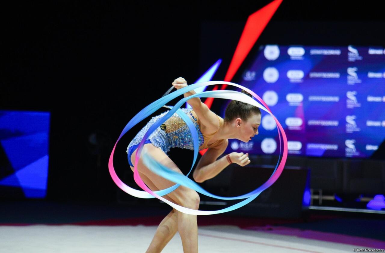 Bakıda keçirilən bədii gimnastika üzrə Avropa kubokunun üçüncü günündə növbəti qaliblər mükafatlandırılıb
